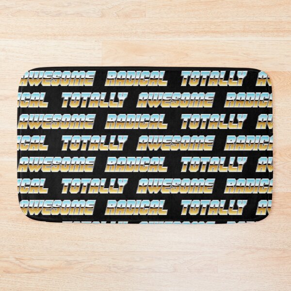 Item preview, Totally Awesome Radical - Chrome Text on Black designed and sold by littlearrow.
