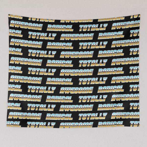 Item preview, Totally Awesome Radical - Chrome Text on Black designed and sold by littlearrow.