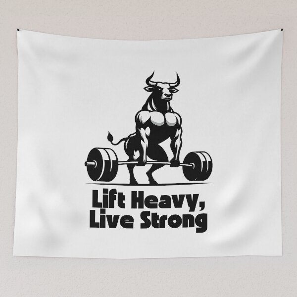 Artikelvorschau, Bull Deadlift | Hebe schwer, lebe stark entworfen und verkauft von Weknes.