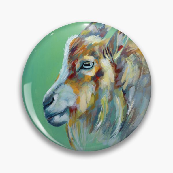 Item preview, Colourful Goat "ROMEO" - Acrylic Painting designed and sold by BethanyAiken.