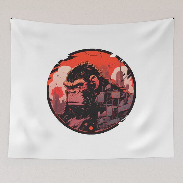 Item preview, Apes graffiti sticker designed and sold by 5minArtStudio.