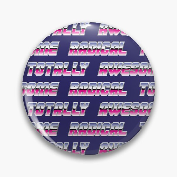 Item preview, Totally Awesome Radical - Chrome Text on Violet designed and sold by littlearrow.
