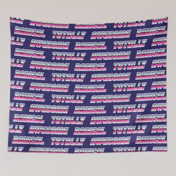 Item preview, Totally Awesome Radical - Chrome Text on Violet designed and sold by littlearrow.