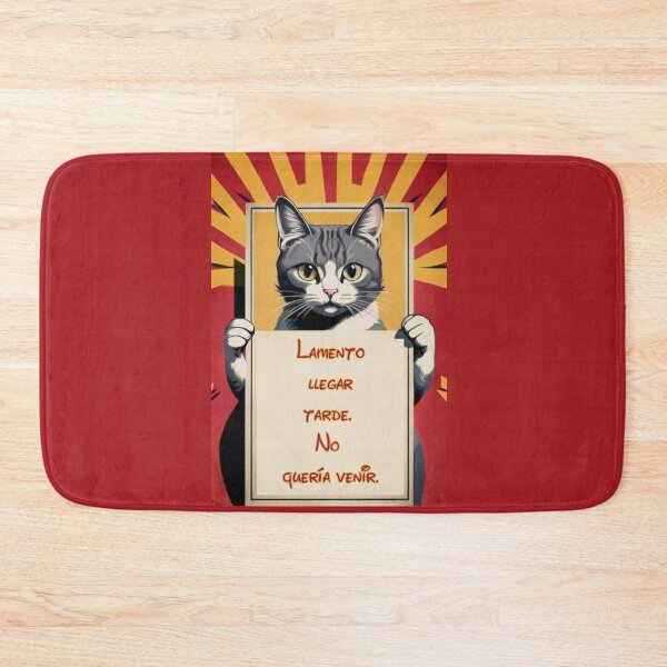 Item preview, Funny cat retro vintage poster designed and sold by La Loca.