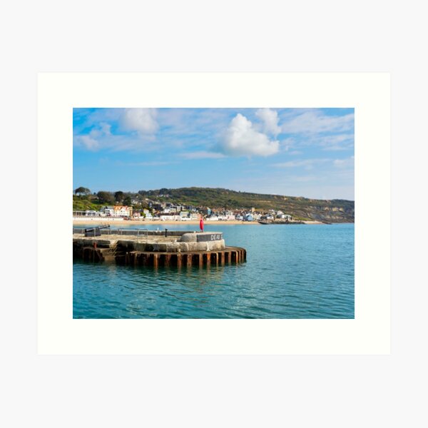 Item preview, A View of Lyme Regis from the Harbour designed and sold by Dorset Girl.