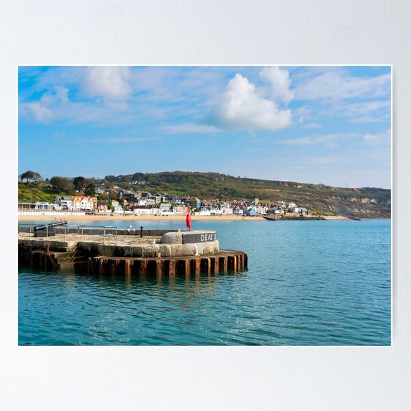 Item preview, A View of Lyme Regis from the Harbour designed and sold by Dorset Girl.