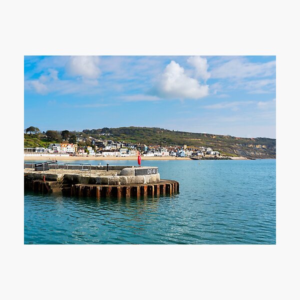 Item preview, A View of Lyme Regis from the Harbour designed and sold by Dorset Girl.