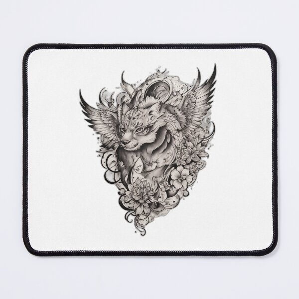 Item preview, Winged fox tattoo designed and sold by Andris Vasques.