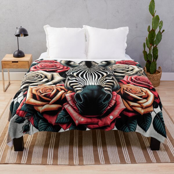 Item preview, Zebra In Multicolor Roses designed and sold by DesignsByPrnces.