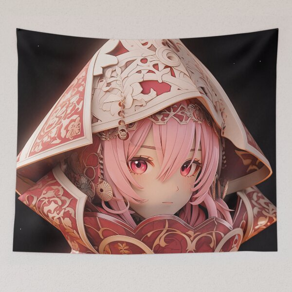 Item preview, Ornate Regal Elegant Pink Anime Girl designed and sold by bubblegoth.