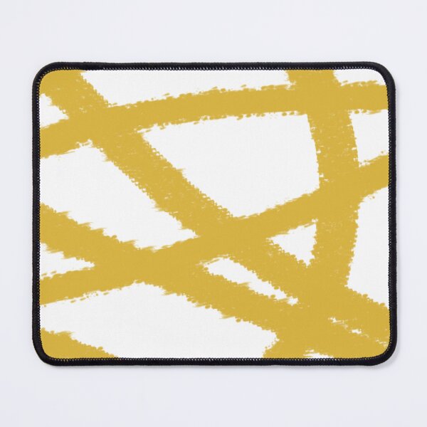 Item preview, Abstract Yellow White Curved lines pattern designed and sold by alczar.