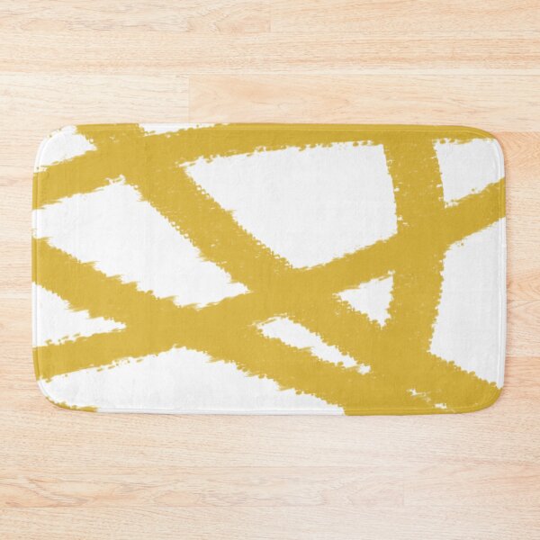 Item preview, Abstract Yellow White Curved lines pattern designed and sold by alczar.