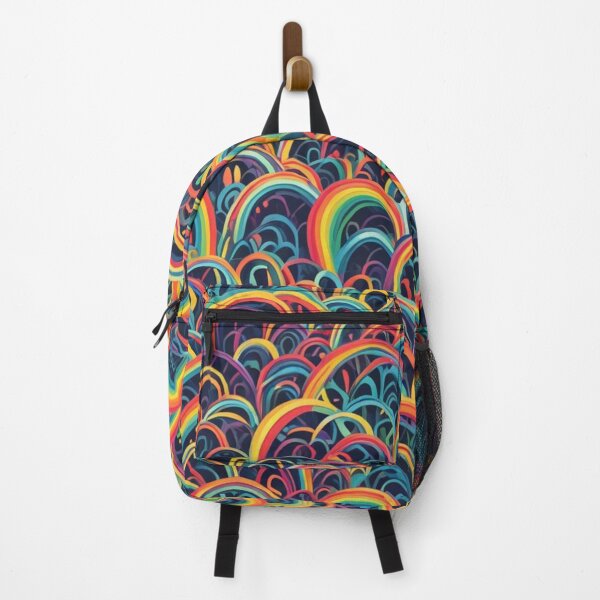 Item preview, Abstract Colorful Rainbow Bridge Pattern designed and sold by calibrit.