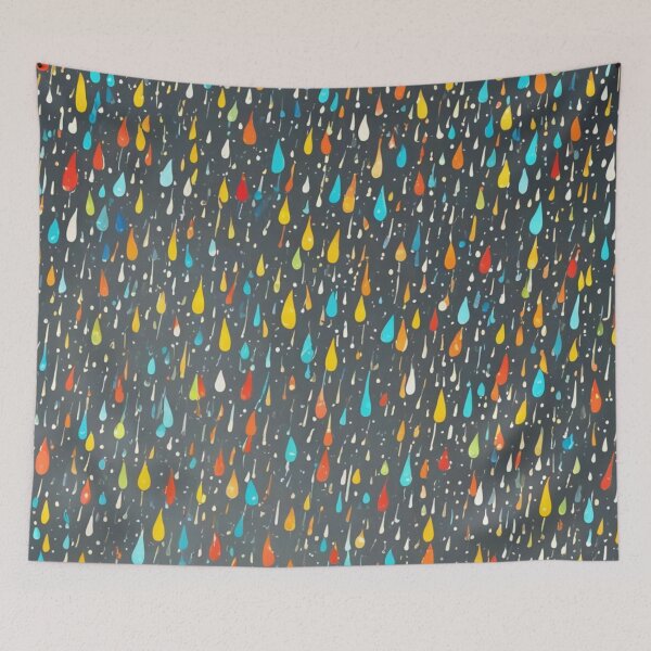 Item preview, Abstract Colorful Raindrop Pattern designed and sold by calibrit.