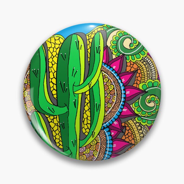 Item preview, Digital Mandala Cactus designed and sold by ArtfullyCreatve.
