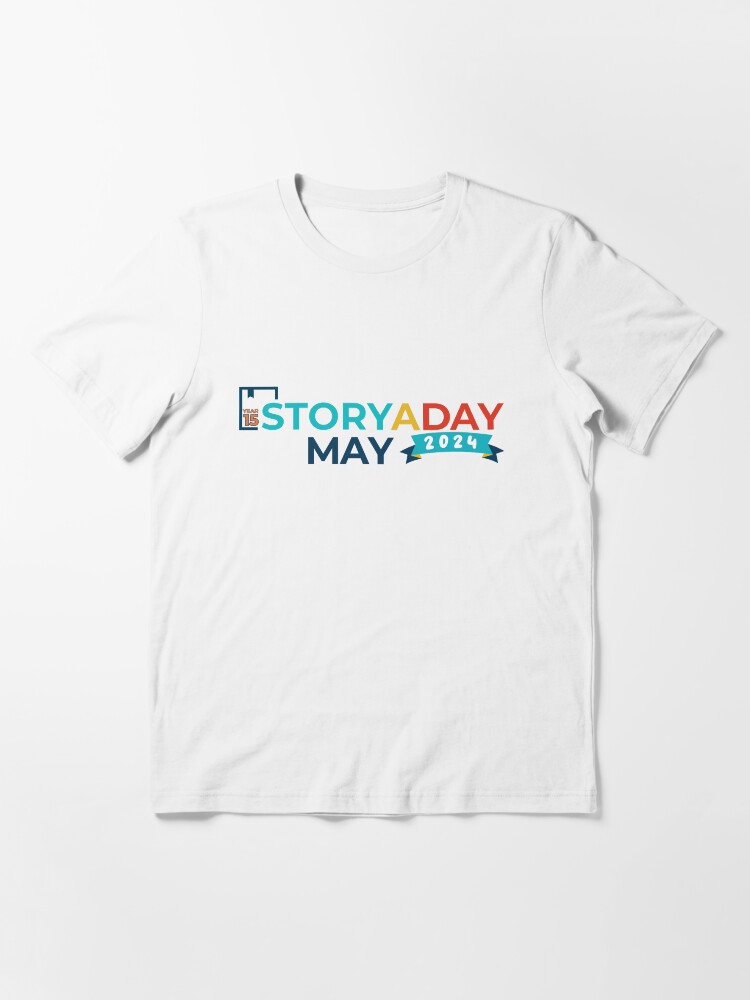 Thumbnail 3 of 7, Essential T-Shirt, StoryADay May 2024 - 15 years of StoryADay designed and sold by storyaday.