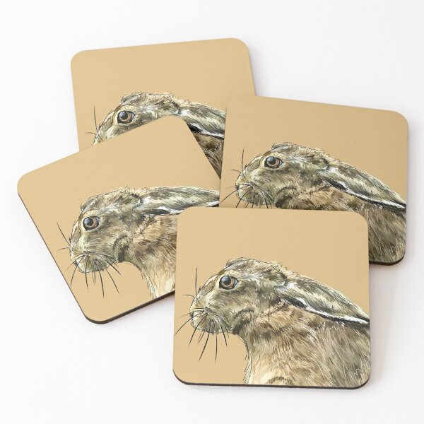 Item preview, Before Coffee - Hare Digital Drawing designed and sold by bunchofroses.