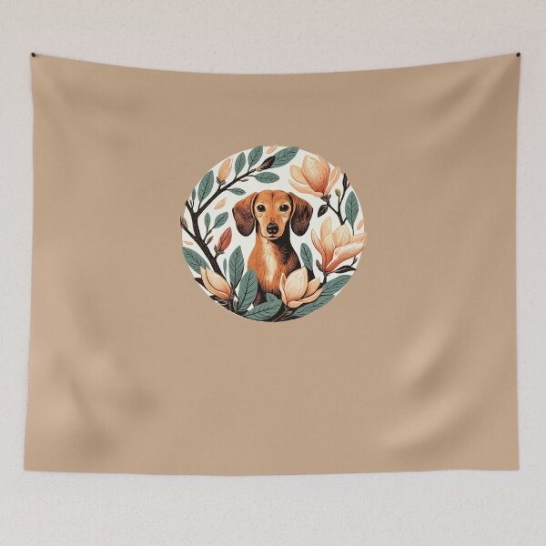 Item preview, Dachshund Magnolia  designed and sold by FrictionMaxxing.