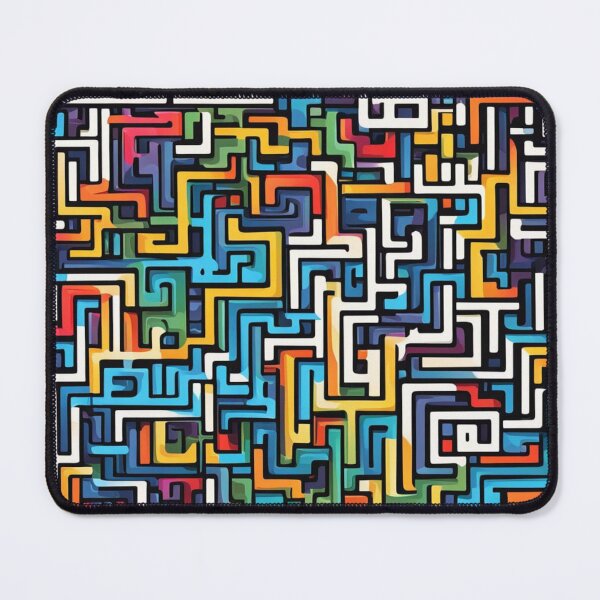 Item preview, Abstract Colorful Maze Pattern designed and sold by calibrit.