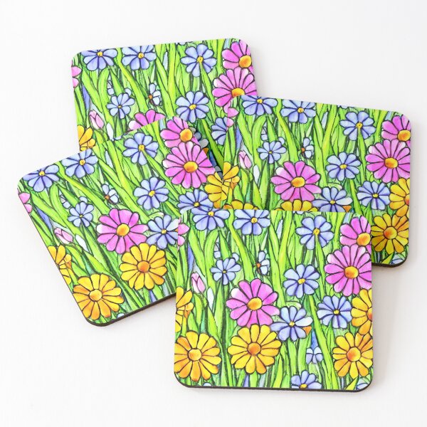 Item preview, Colorful Floral, Stained Glass Style, Artistic Flower Design, Bright  Accent designed and sold by Midnight Sky Sundry.