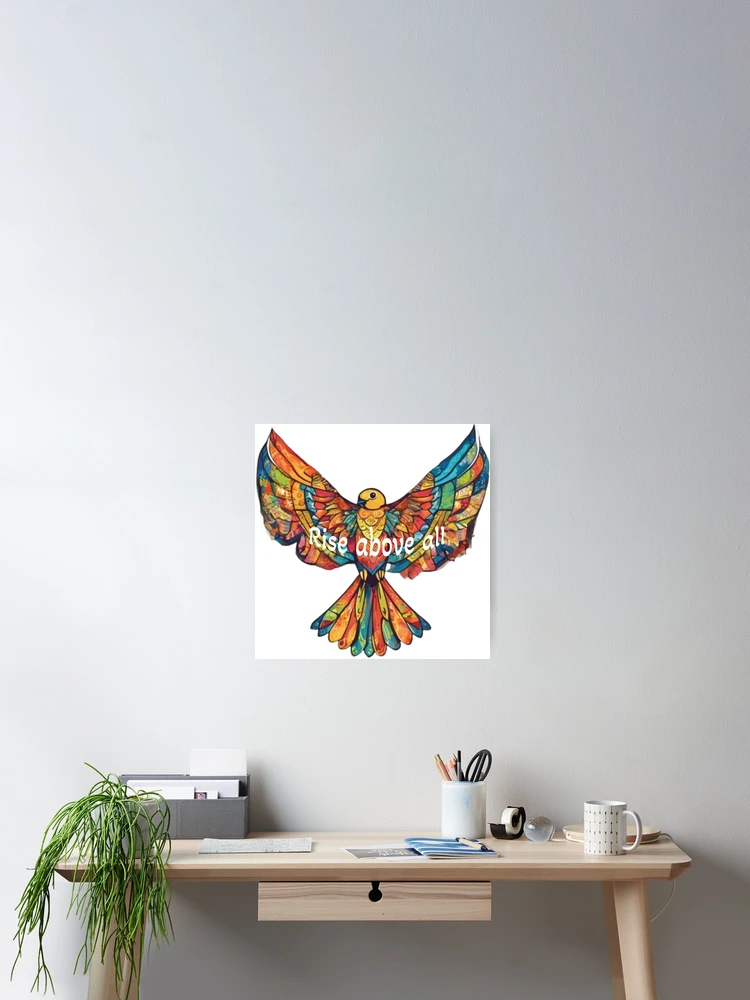 Thumbnail 2 of 3, Poster, Design RISE ABOVE ALL designed and sold by WAKYSHOP.