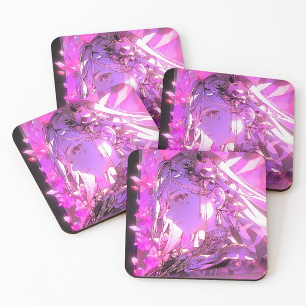 Item preview, Luminous Radiant Pink Cyber Anime Girl designed and sold by bubblegoth.