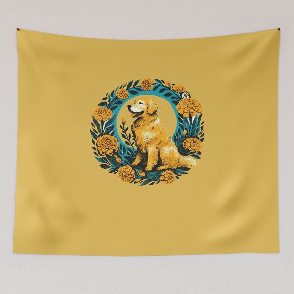 Artikelvorschau, Ringelblume Golden Retriever entworfen und verkauft von FrictionMaxxing.