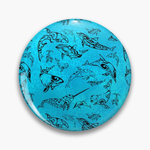 Item preview, Diseño de patrones tribales de delfines. designed and sold by Artsydragongal.