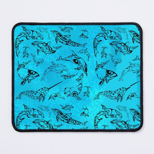 Artikelvorschau, Design mit Stammesmustern von Delfinen entworfen und verkauft von Artsydragongal.