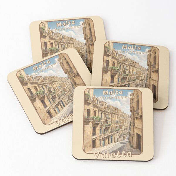 Item preview, Vintage travel poster - Valetta Malta 50's designed and sold by Museum Of Non-Existing Art.