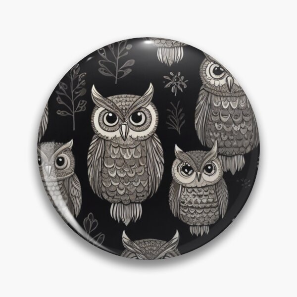 Item preview, Cute Owl minimalist pattern for printing designed and sold by Artkitokri.