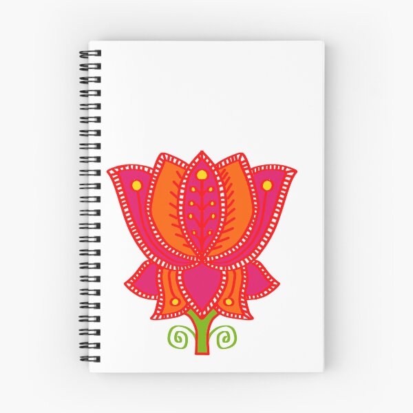 Item preview, Lotus Madhubani painting- Indian Art - Sticker 2024 designed and sold by ShrutiCreates.