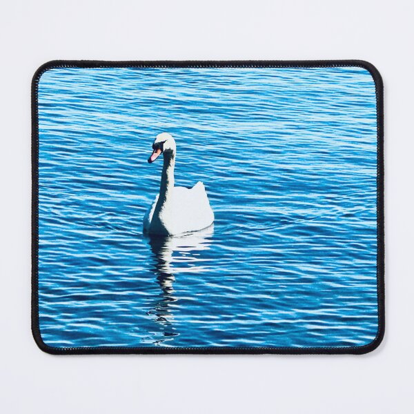 Item preview, Swan enjoying tranquil waves designed and sold by Ruth Curtis.