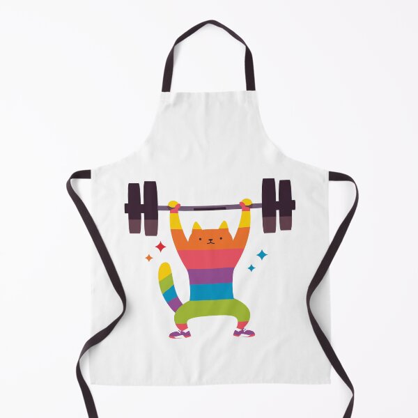 Item preview, Rainbow Cat Deadlift Bodybuilder designed and sold by SweetClicks123.