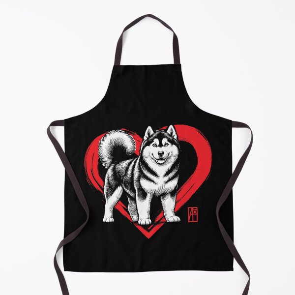 Aperçu de l'œuvre J'aime mon Husky sibérien - Chien durable - J'aime mon chien créée et vendue par ArtProjectShop.