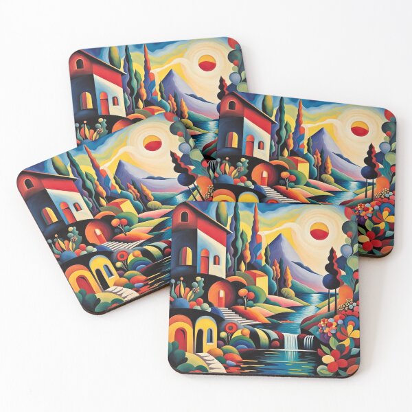 Item preview, Colorful Landscape Forms of Nature Around the River  designed and sold by redask2me.