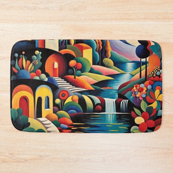 Item preview, Colorful Landscape Forms of Nature Around the River  designed and sold by redask2me.