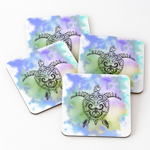 Item preview, Watercolour turtle tribal  designed and sold by Artsydragongal.