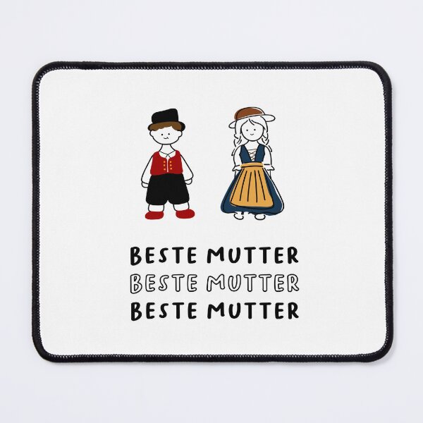 Item preview, Beste Mama | Cute Boy and Girl Illustration | Minimalist Design designed and sold by RM-Journey.