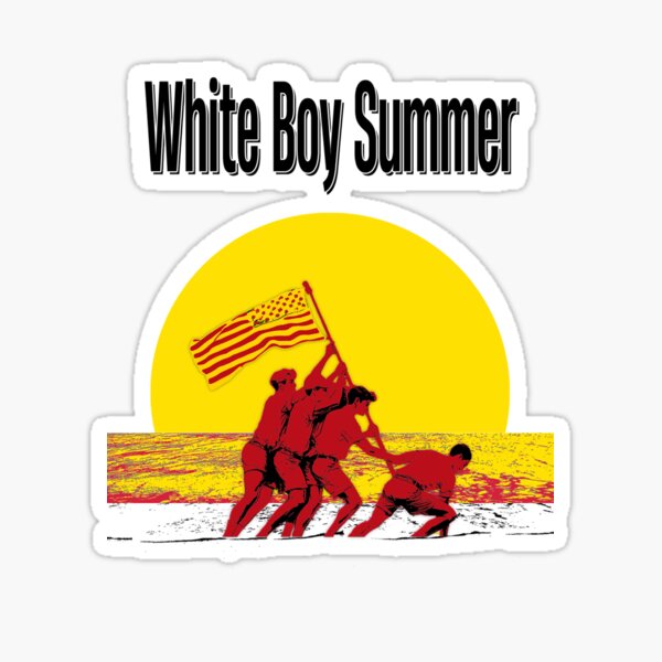 Vista previa del artículo con la obra «White Boy Summer - Texto negro (verano sin fin)», diseñado y vendido por Power-Hour.