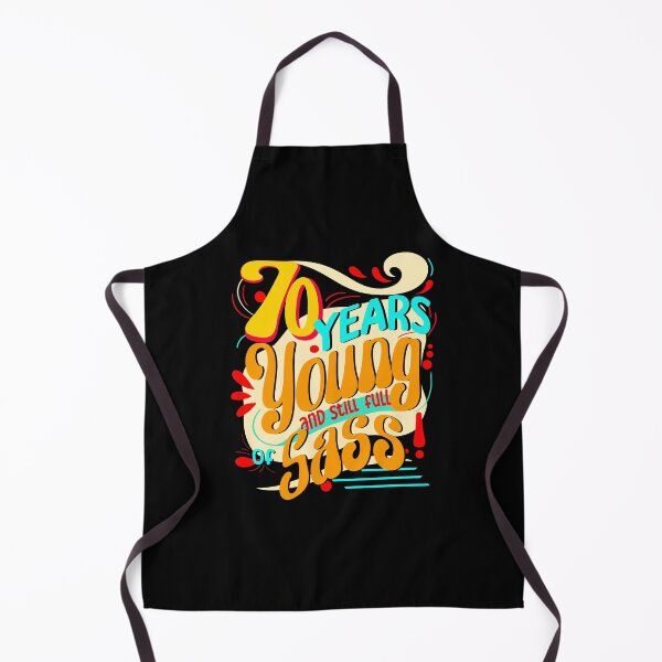 Item preview, 70 Years Young and Still Full of Sass, Retro Seventy Years designed and sold by orangeblue21.