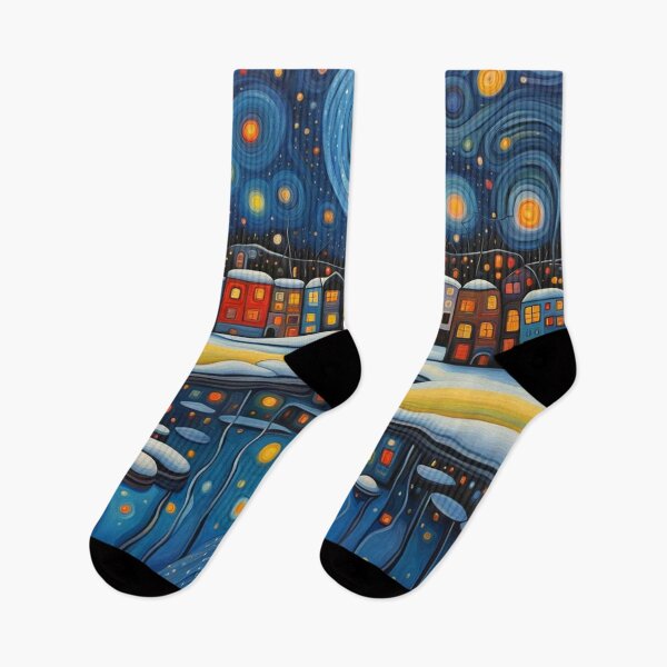 Item preview, Winter night by lake 4 designed and sold by George Hutton Hunter.