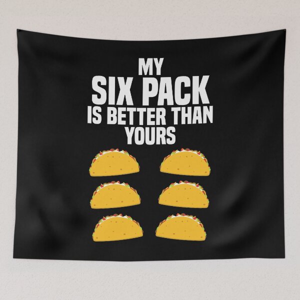 Item preview, Six Pack - Funny Taco Workout Shirt - Fitness Weightlifting designed and sold by 14thFloor.