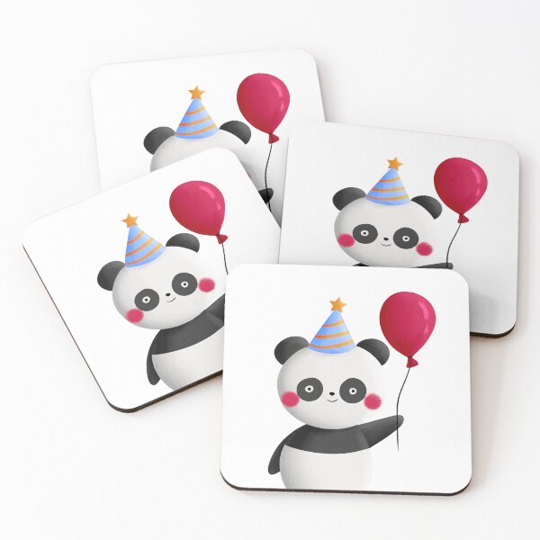 Item preview, Little panda celebrates his birthday designed and sold by DidiSunshine.