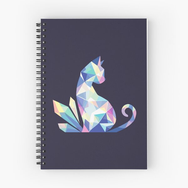 Item preview, Polygonal Cat With Crystals designed and sold by SweetClicks123.