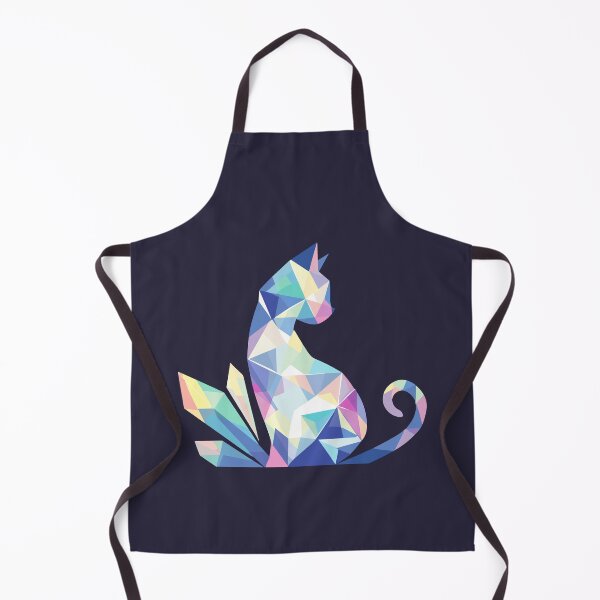 Item preview, Polygonal Cat With Crystals designed and sold by SweetClicks123.