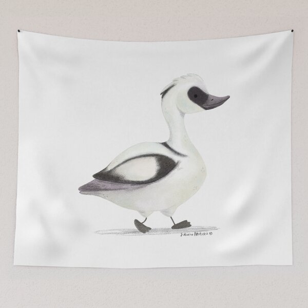 Item preview, Smew Duck designed and sold by julianamotzko.