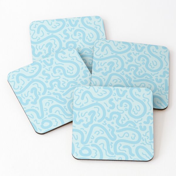 Item preview, Pastel Swirl Pattern - Blue Lagoon designed and sold by SilviaGriceArt.