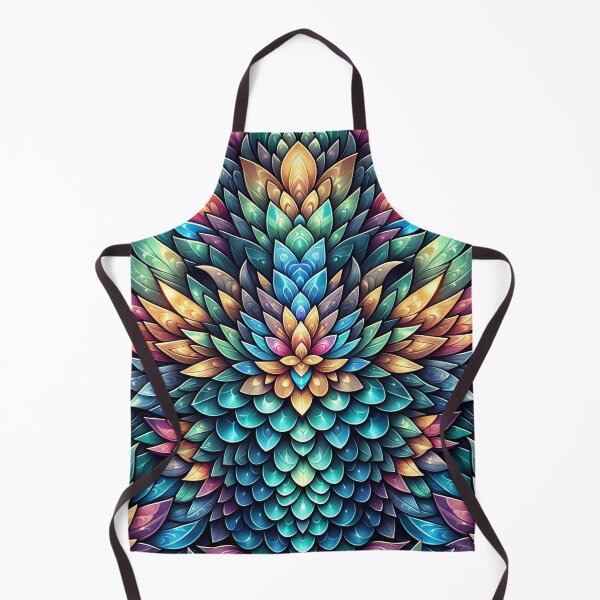 Item preview, Fantasy Scales Multicolored Pattern - Whimsical Art Print designed and sold by lloreleya.