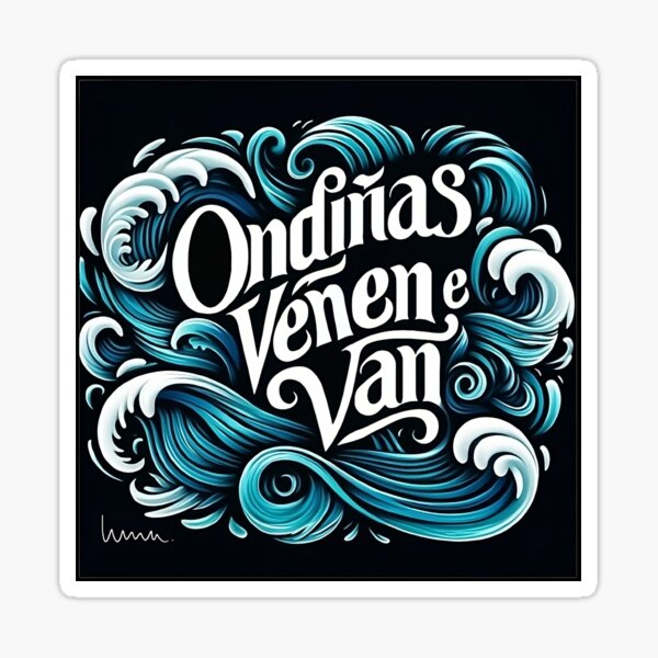 Vista previa del artículo con la obra «Ondiñas veñen e van (Rianxeira)», diseñado y vendido por lunual.